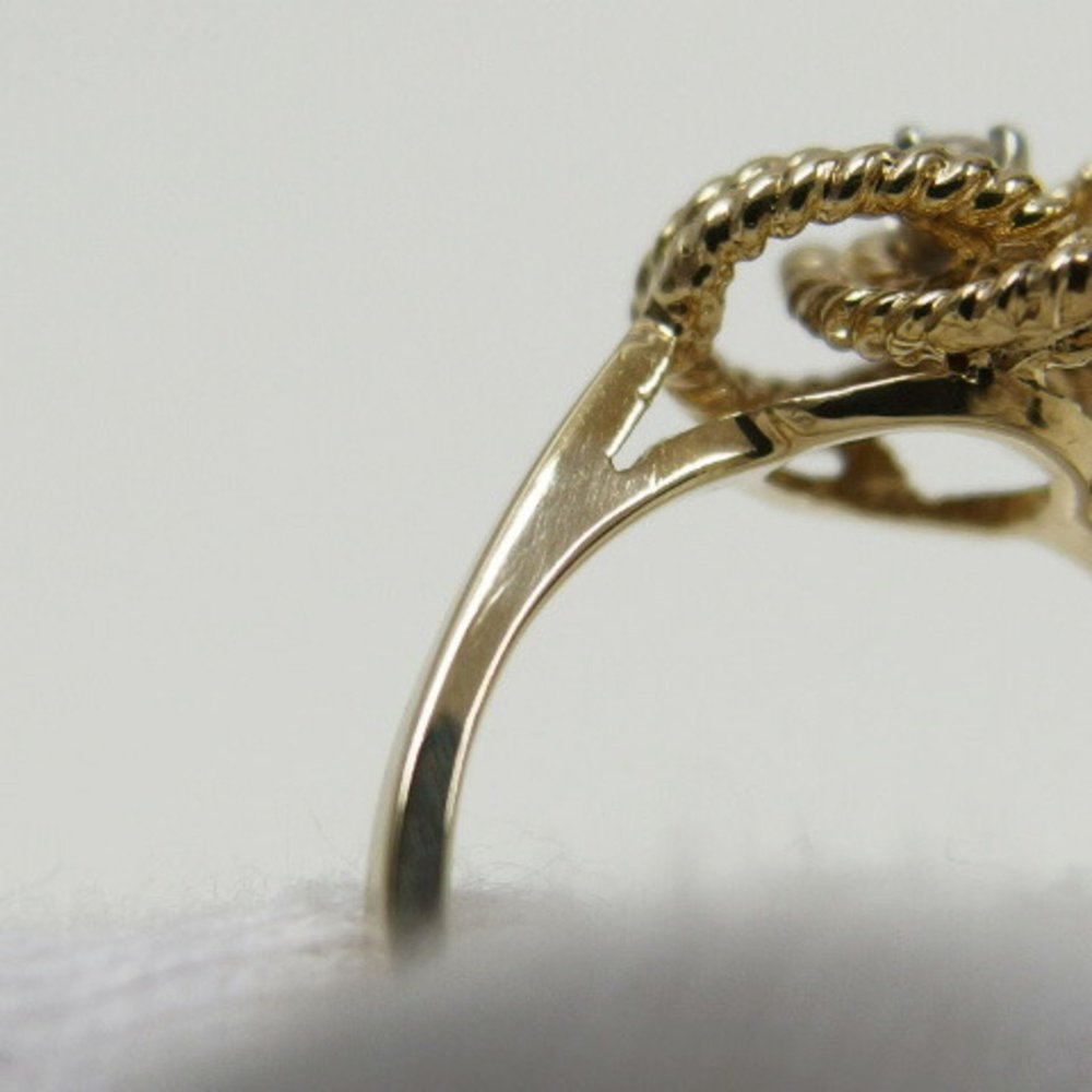 TIFFANY twist knot 1 grain diamond ring K18YG No. 12 - Picture 9 of 10